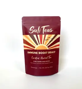 Immune Boost Beast | Herbal Wellness Tea with Elderberry, Rosehips, Spearmint & More - Support Healthy Digestion & Respiration  | Caffeine-Free – 16 Sachets
