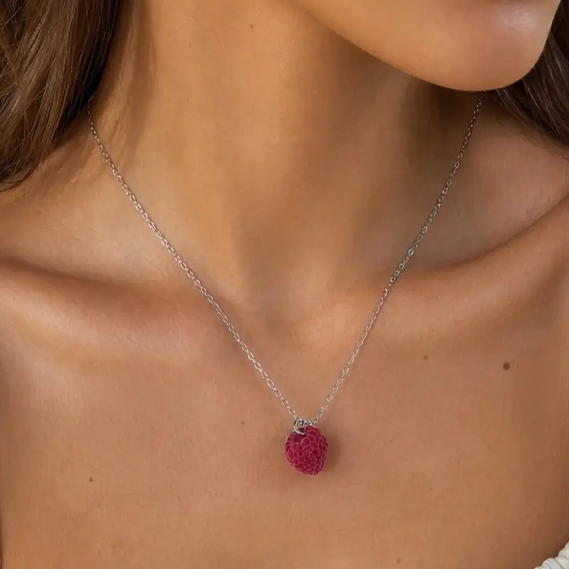 Velvet Raspberries Necklace