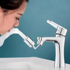 720° Rotatable Splash-Proof Faucet Aerator, Single-Piece Bathroom Sink Faucet Aerator, High-Quality Abs Plastic, Rotating Faucet Accessory