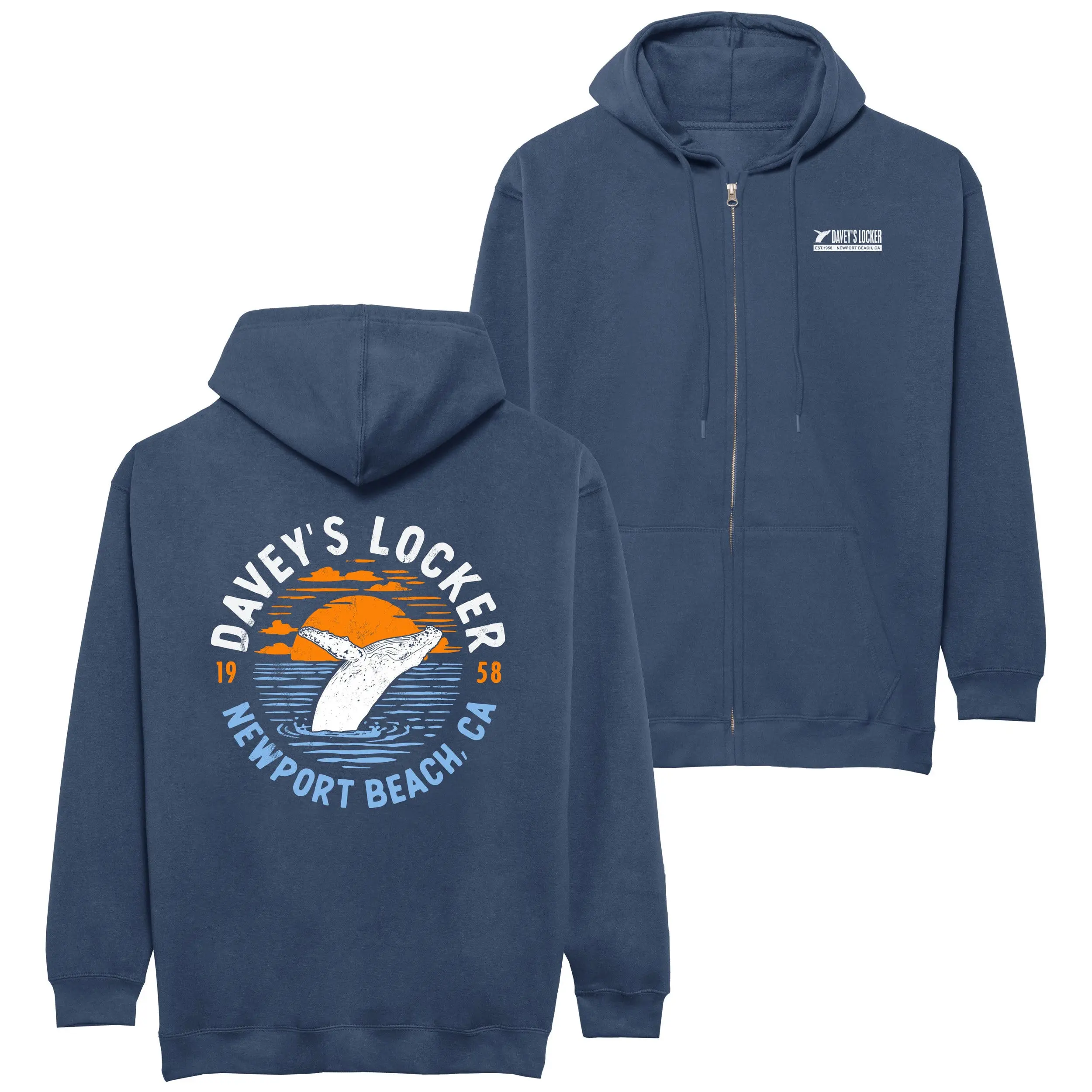 Sunset Whale Zip Jacket