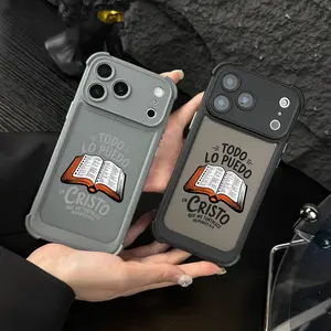 FILIPENSES 4:13 Phone case for iPhone 17 Pro Max Plus Air/16/15/14/13/12/11  cases, Four-corner anti-drop airbags, God's Gift, Faith, personality, Gradient, Protective Silicone Cover, Protection Durable, Shockproof Drop.