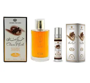 Choco Musk 50ml and 6ml Eau de Parfum Spray oil for Men/Women Cologne-Rich Chocolate & Musk (Pack of 2)