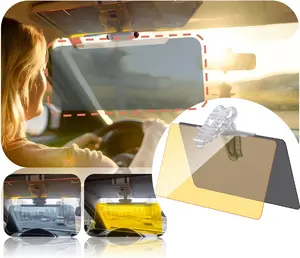 Sun Visor Extender,Car Sun Visor 2 in 1 for Day and Night Anti-Glare, Anti Dazzle and Anti UV HD Automobile Windshield Visor