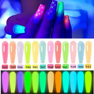 Glowing Nail Gel Top Coat Polish, Long-Lasting Transparent Finish, Perfect for Halloween Parties, Easy Application, Durable Formula
