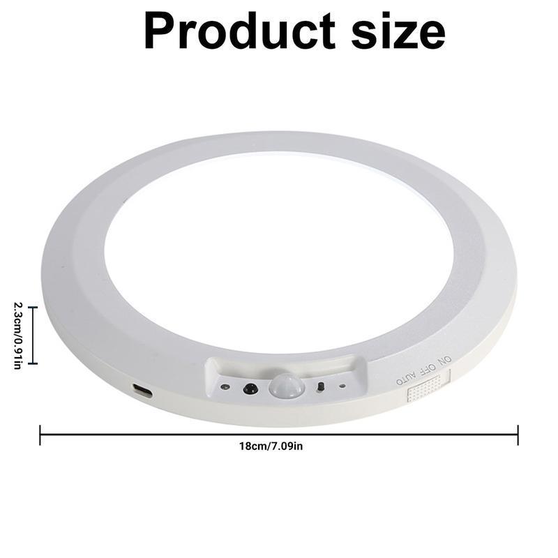 2026 Rechargeable Motion Sensor LED Ceiling Light with Remote, Wireless Battery Operated 3CCT Dimmable Closet Lights for Shower Pantry