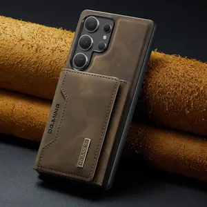 Leather Magnetic Card Holder Stand Protective Shockproof Protector Phone Case Cover Smartphone for Samsung Galaxy S26 S25 Ultra S24 Ultra S23 Ultra S22 Ultra S24 S23 S22 Plus, Business High-End Protection