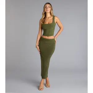 Bold Simplicity Bodycon Maxi Skirt