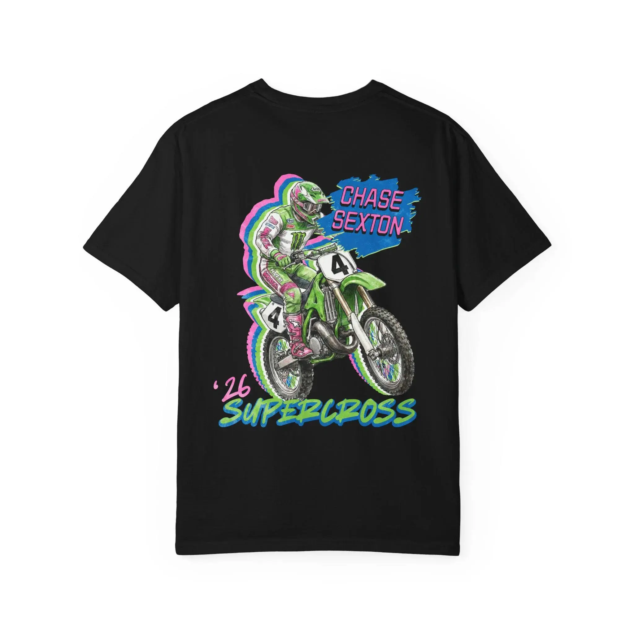 Chase Sexton Supercross Motocross T-Shirt Sweatshirt Hoodie 2 Sided Dirt Bike Clothing