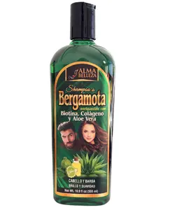 Alma Belleza Bergamot Shampoo with Biotin, Collagen and Aloe Vera - 500ml