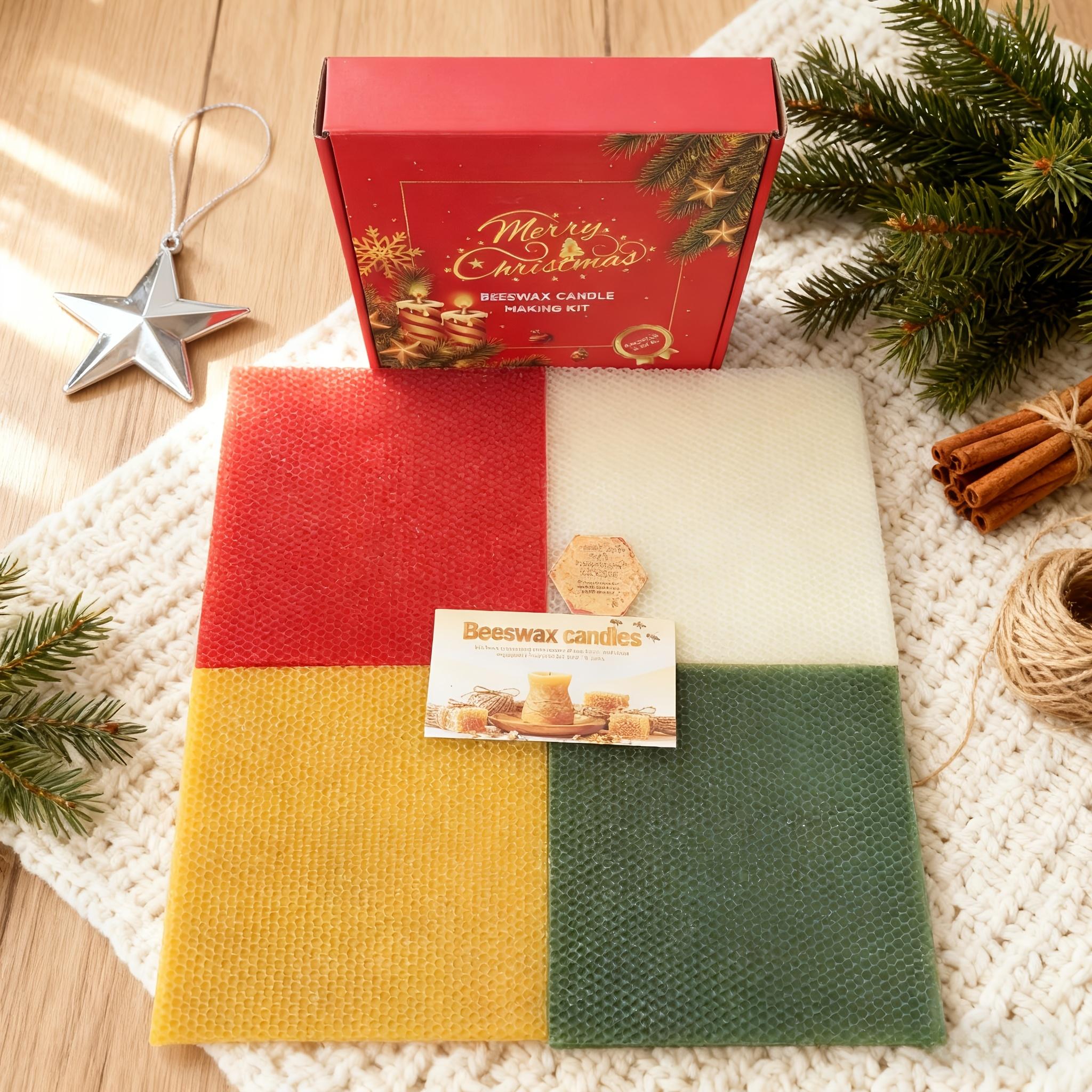 Christmas-themed beeswax candle making kit, 16 pieces of holiday-colored beeswax sheets, DIY candle material kit, candle making, suitable for children and adults' crafts and Christmas gifts, event parties, DIY craft enthusiasts, watermelon, home decor Christmas-themed beeswax candle making kit, 16 pieces of holiday-colored beeswax sheets, DIY candle material kit, candle making, suitable for children and adults' crafts and Christmas gifts, event parties, DIY craft enthusiasts, watermelon, home decor
