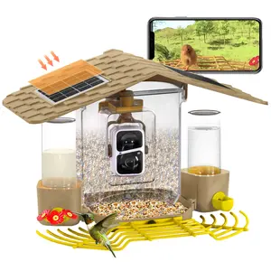 Aivituvin Smart Bird Feeder with Camera - 1080P HD, AI Bird Identification,Solar Powered, with IP65 Weatherproof-AIR106