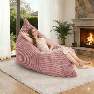 76" Giant Movie Night Cloud Sofa Bed, Viral Convertible Memory Foam Bean Bag Lazy Couch, Washable Reclining Floor Sofa