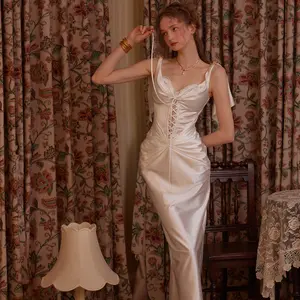 St. Phoenix Corset Dress - Shell 2% Polyester 8% Spandex Fishbone Support Heart-Shaped Neckline Adjustable Back Drawstring Strap with Two Accessory Birds