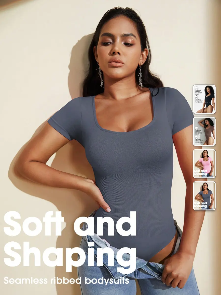 BLUELIFE Tummy control jumpsuit slimming shapewear everyday smoothing outfit