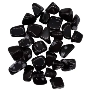 Snowflake Obsidian Tumbled Stones 1 lb — Bulk Balance Crystal