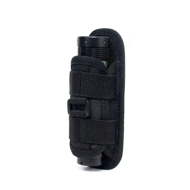 Tactical outdoor flashlight holster, multifunctional 360° rotating universal flashlight waist belt holster, military-style sports hanging bag