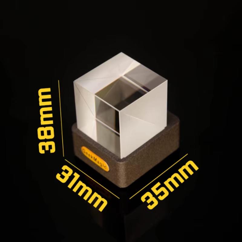 Geekmagic GIFTV Crystal Holographic Desktop Decoration Smart Weather Station Digital Clock with GIF Animations and Image Albu . !m NONE