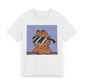 Cool Garfield Unisex Jersey Short Sleeve Tee Men's Women's T-shirt Menswear Top