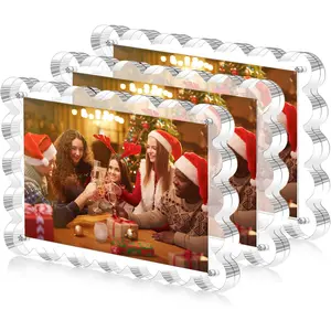 Rectangular Transparent Christmas Frame, Warm Gathering Through Clear Material, Festive Decoration, Holiday Gift Idea