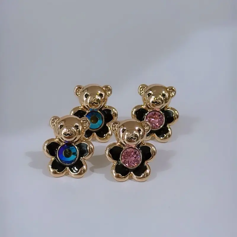 Bear design earrings #01209