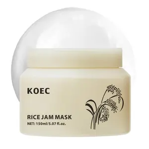 Rice Jam Mask, Gentle Exfoliating Cleansing Wash Off Face & Body Mask for Dull, Natural Moisturizing and Purifying Skincare, Smooth & Soft Skin Treatment, Radiant
