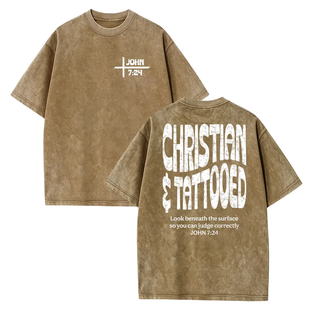 Christian Tattooed Shirt, Religious Tee