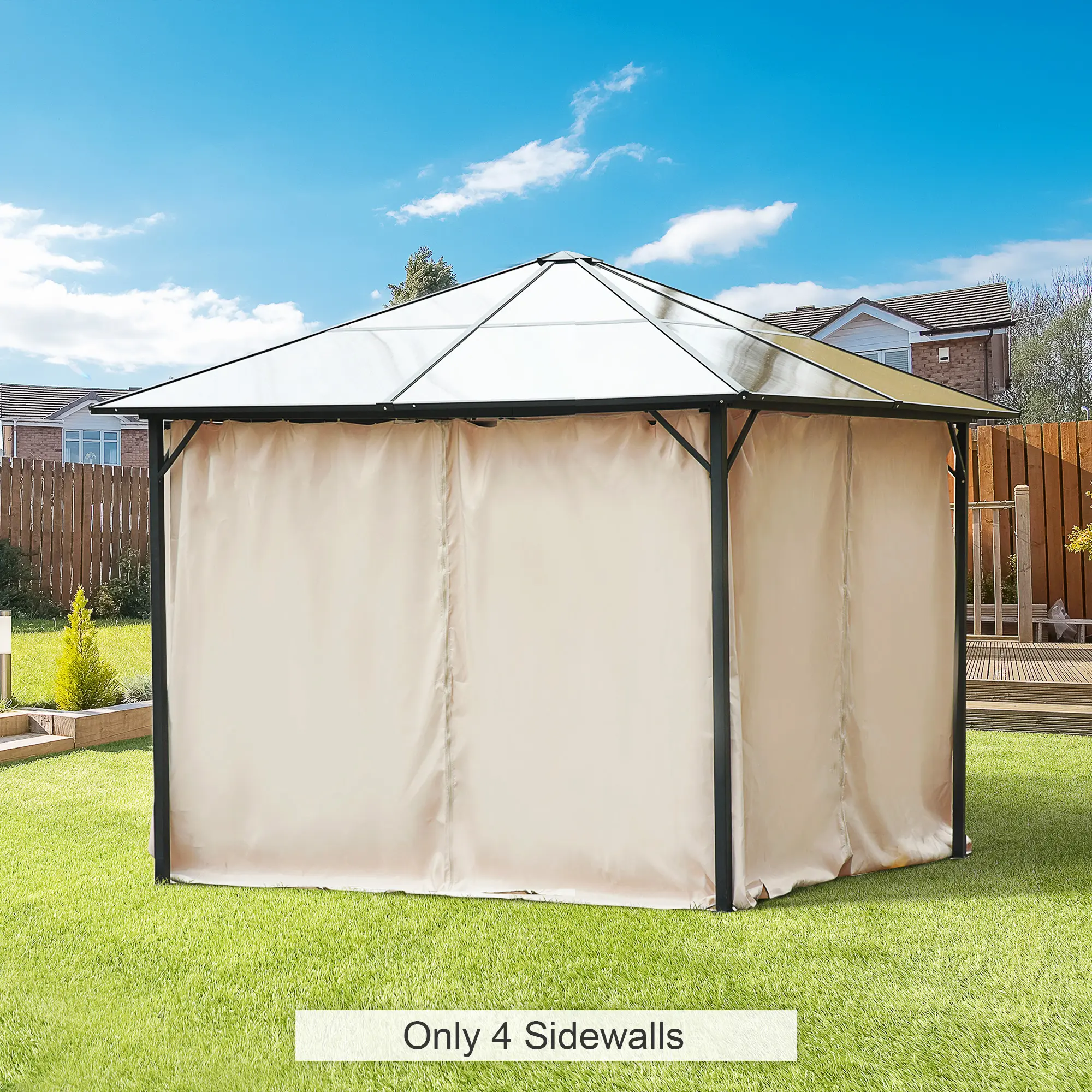 Heavy Duty HDPE Canopy Tent Weights (Set of 4) - Fillable with Water or Sand, 104LBS Anti-Wind Base Plates for Pop Up Canopies, Market Stalls