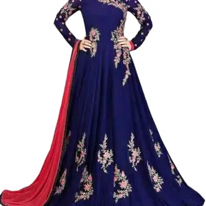 Royal Blue Anarkali Style. Pakistani Dress Royal Blue Anarkali Style. Pakistani Dress
