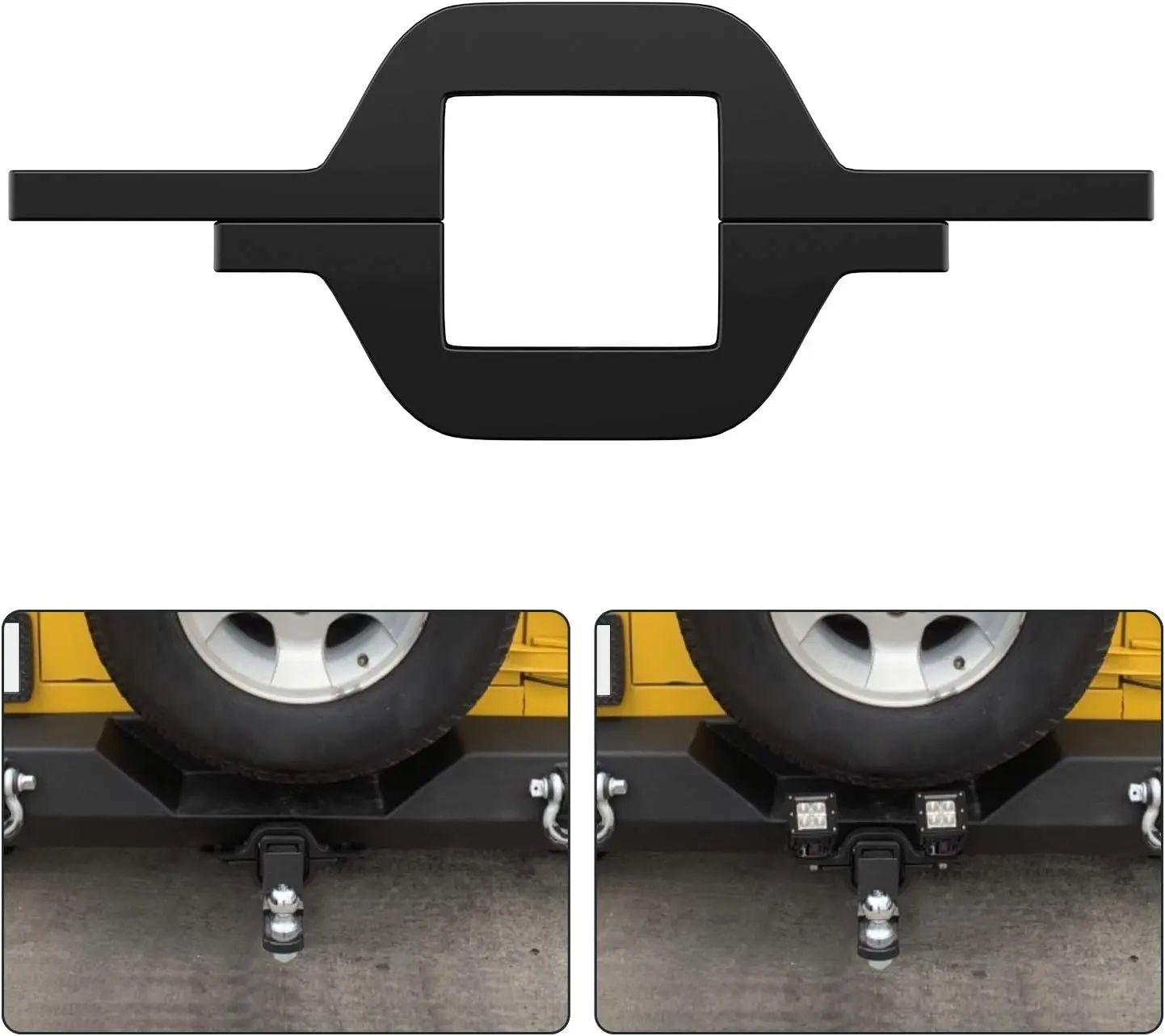 Nilight Tow Lights Kit - 2" Universal Fit Aluminum Alloy Tow Hitch Bracket, Shockproof Reverse LED Work Light, Extra Lighting for Truck, SUV, Led Car Lights