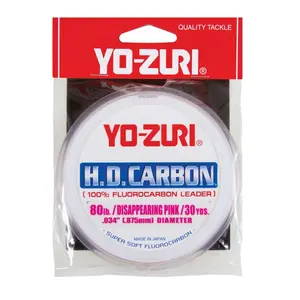 Yo-Zuri HD Carbon Disappearing Pink 30 Yards Fluorocarbon Leader