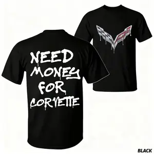 🎄 I need money to buy a Corvette t-shirt. Super cool t-shirt, 100% cotton, casual style.