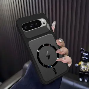 Lightning Bolt Design Gloss MagSafe Compatible Shockproof Protective Cover with Precision Magnet Ring for [Google Pixel 9 Pro Xl] 952