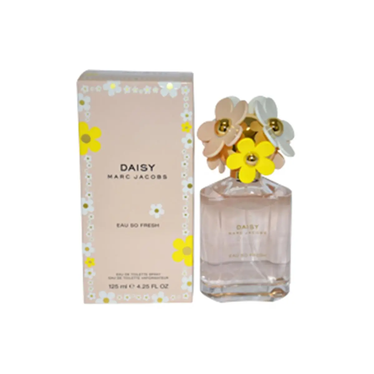 MARC JACOBS Daisy Eau So Fresh Women's EDT Spray - 4.25 fl oz Captivating Floral Fruity Woody Fragrance with Raspberry Base, Floral Blend, EDP Option, Captivating Fragrance, Floral Blend Fragrance