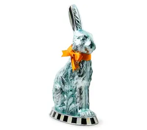 Mackenzie Childs Large Calico Foil Bunny