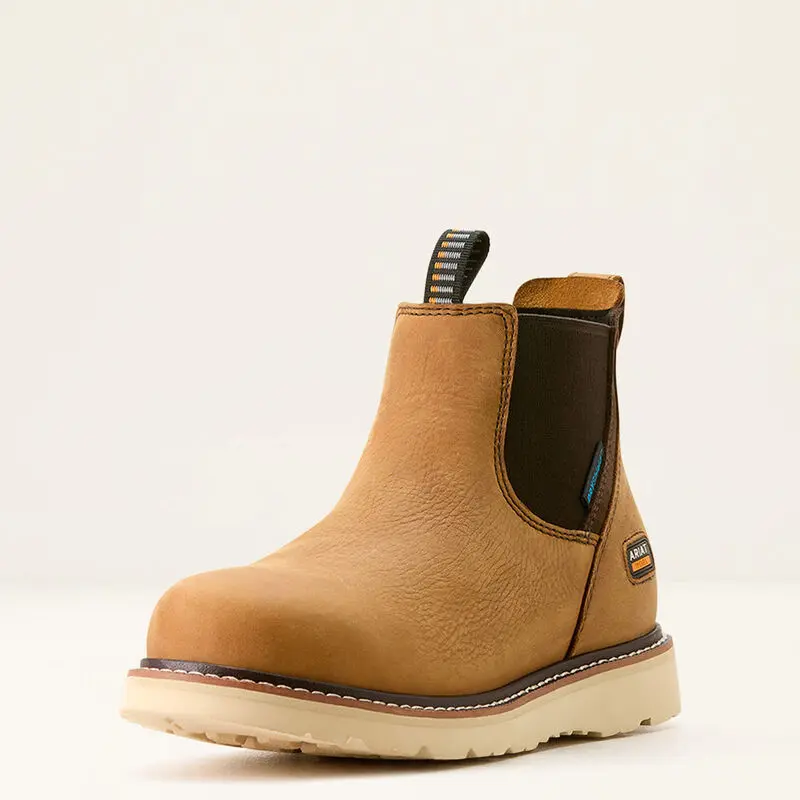 ARIAT Women's Rebar Wedge Chelsea Waterproof Work Boot
