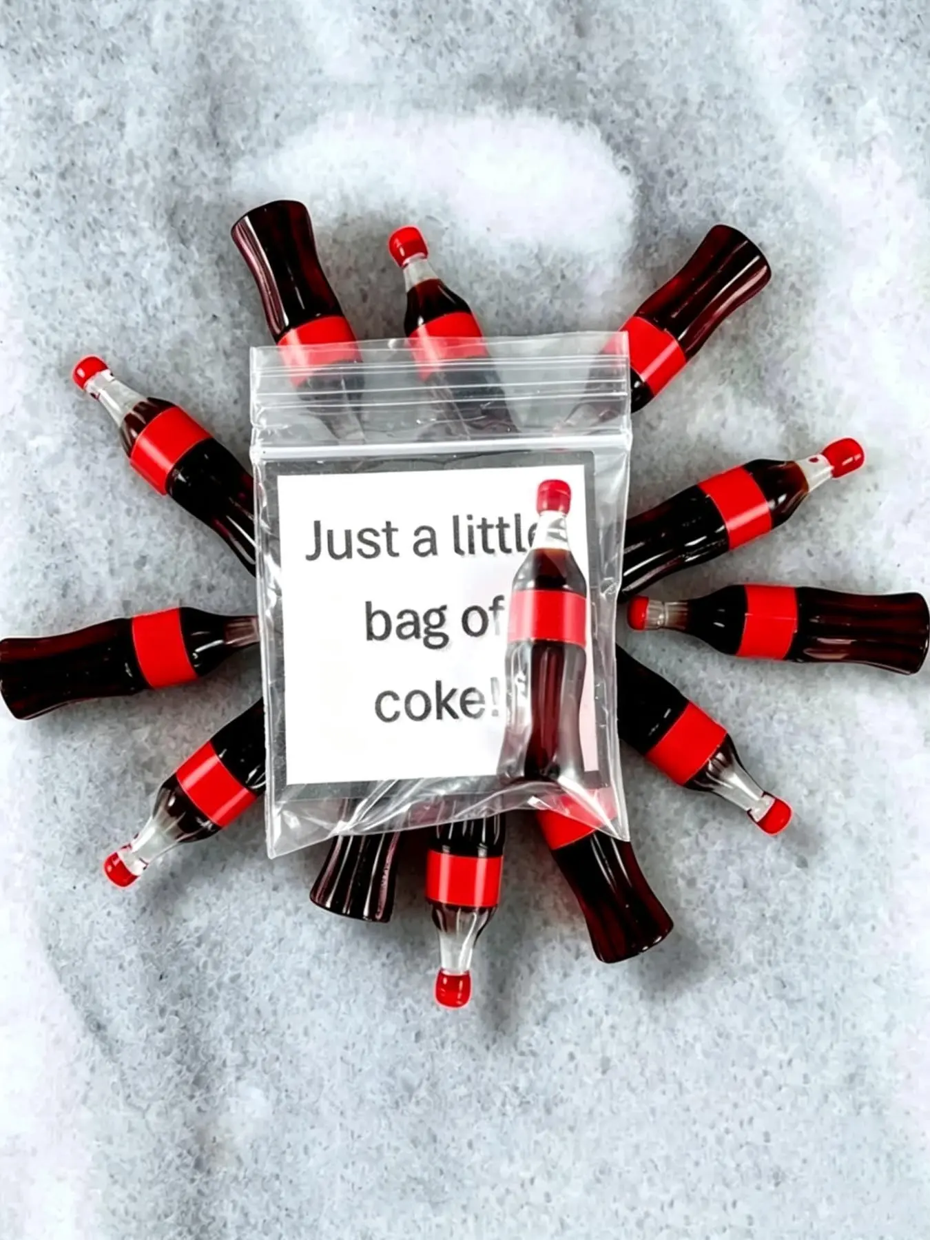 5/10pcs Humorous And Witty Prank Novelty Funny Birthday Gift—A Little Bag Of Coke, Can Be Used For Christmas Stocking Fillers, Bachelor Party Gifts, Holiday Gifts, Fake Drug Gifts, Secret Santa Gifts, Prank Gifts For Boyfriends, Funny Gag Gift