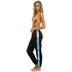 TIGER STRIPE SWEATPANTS - BLACK // BLUE TIGER
