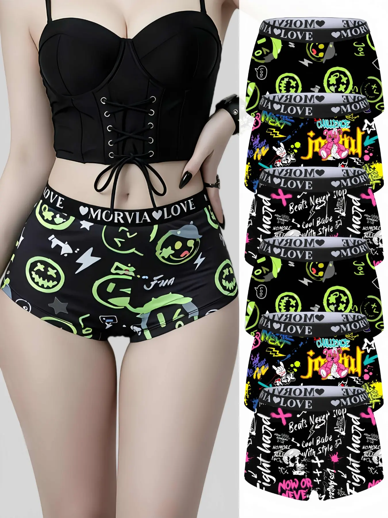 6-Pack Fashion Printed Women's Underwear, Trendy Leopard Pattern, Soft Comfortable Low-Rise Briefs, All-Season Elastic Waist, Breathable Comfy Innerwear, Soft Stretch Panties, Casual Comfy Panty, Low Waist Panty