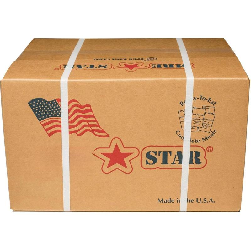 Star MRE Kits Case 12 Pk - Airtight Containers for Kitchen Utensils & Drinks - Lightweight Complete Meals - 12 Individual MREs - Made in U.S.A.
