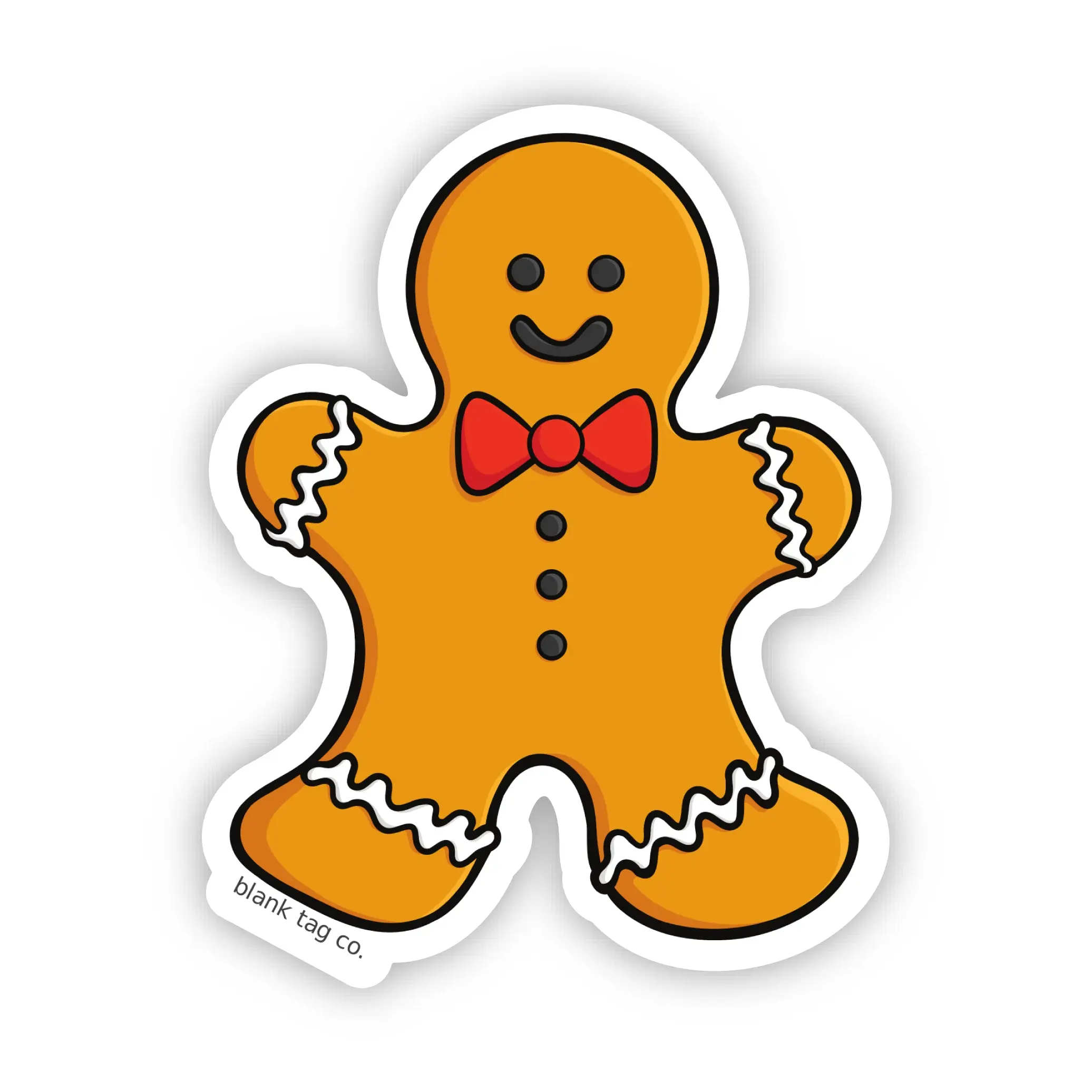 Blank Tag Co.® Waterproof Sticker - Gingerbread Man