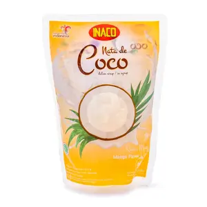 INACO Nata De Coco Coconut Jelly Mango Flavor 360 g INACO Nata De Coco Coconut Jelly Mango Flavor 360 g