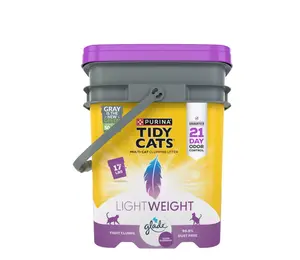 Purina Tidy Cats With Glade Clumping Multi-Cat Clay Cat Litter - Clean Blossom Scent, Lightweight