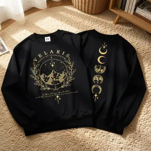 Velaris LONG SLEEVE SHIRT, Acotar Comfort Colors Long Sleeve Sweatshirt, Night Court Long Sleeve Shirt, Sarah J Maas, Feyre and Rhysand,  Crewneck Pullover New Year Gift