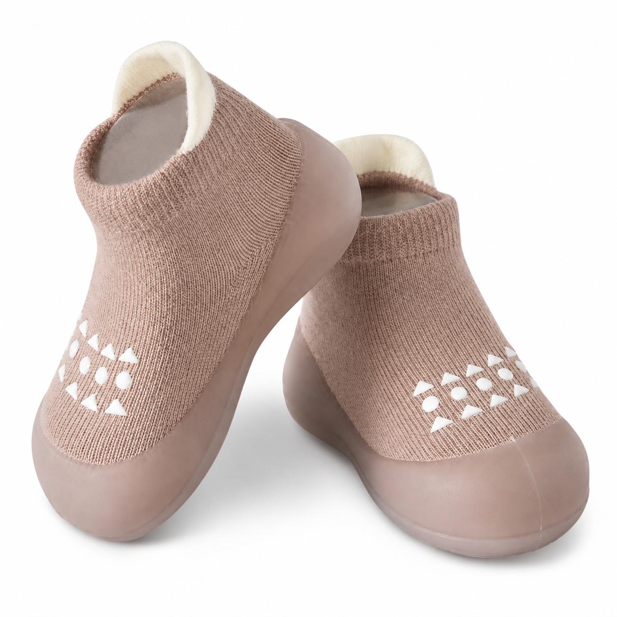 Baby Sock Shoes for Boys and Girls, Non Slip Soft Rubber Sole First Walker Sneakers, Lightweight Infant Toddler Walking Shoes