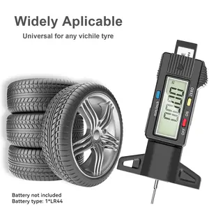 Digital Tyre Tread Depth Gauge 0-25.4mm Inch, LCD Display Portable Tire Measurement Tool, Essential for Car, Truck & Motorcycle Maintenance
