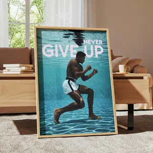Muhammad Ali Poster, Home Decor, Motivation Wall Art, Motivational Print