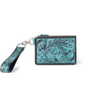 Pride of Prickly Pears Credit Card Holder In Turquoise by Myra