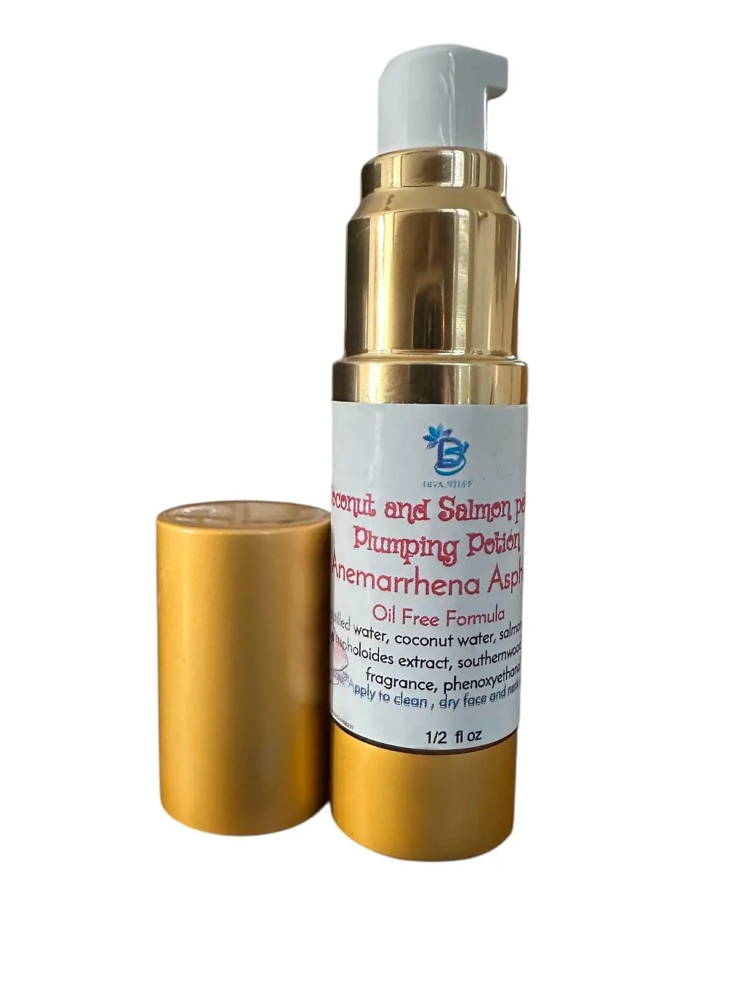 Pink Coconut and Salmon Pdrn Facial Plumping Potion with Anemarrhena Asphodeloides by Diva Stuff