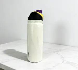 Owala Glow-in-the-Dark Ghost Water Bottle 32oz Stainless Steel FreeSip Spout Reusable Washable Insulated Leak-Proof BPA-Free Drinkware Cup Mug Tumbler Bottled Portable - Flasks