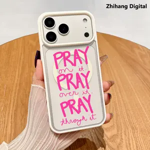 Just Pray Pattern Premium Magnetic Phone Cases for iPhone 17 Pro Max Air /16 Pro Max/15 Pro/14/13/12/11 y2k Cased MagSafe Ready Anti-Fall Springtok Ultra-Thin TPU Protection Casing Aesthetic Screen Protector Shockproof Cellphone Cover